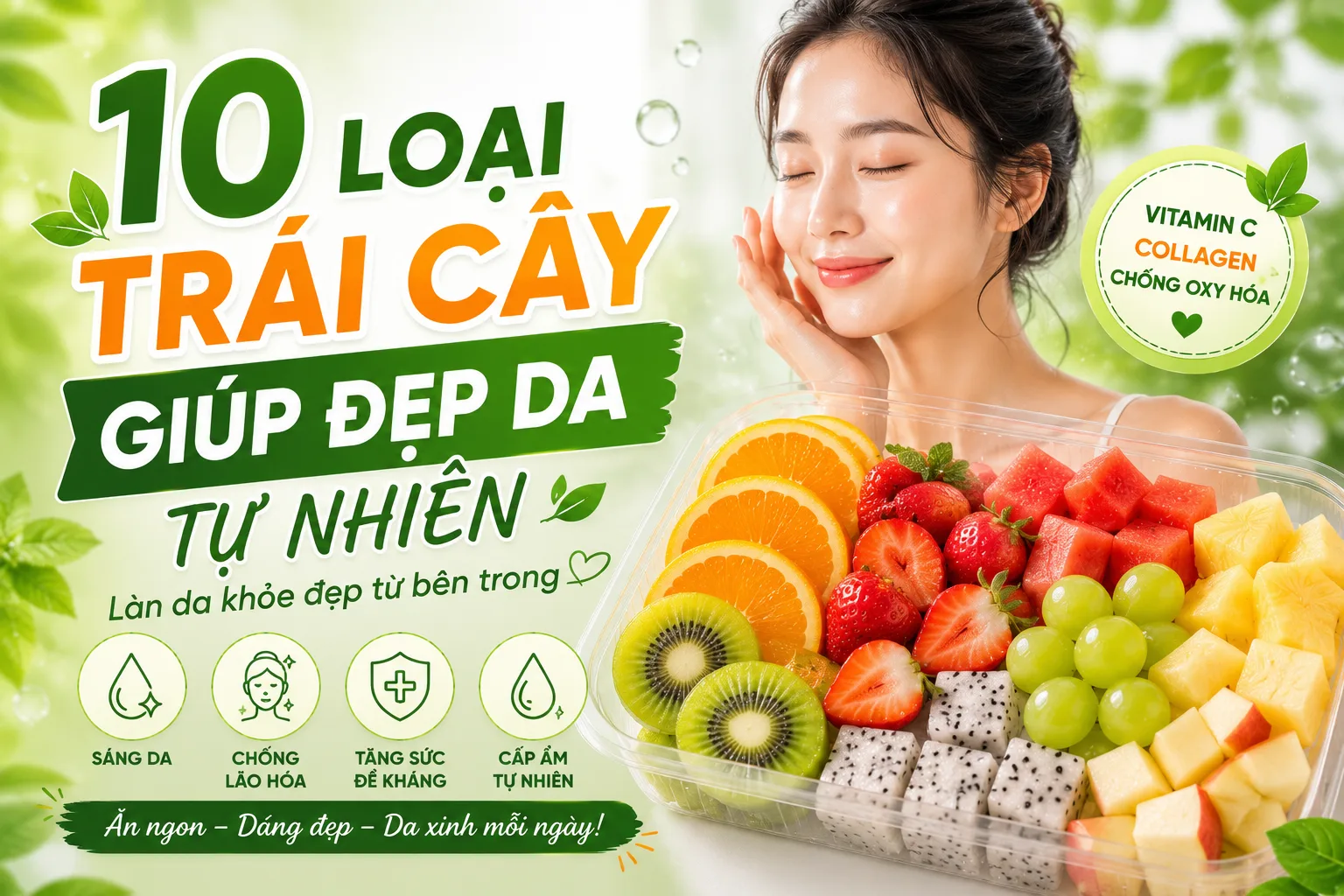 Những loại trái cây giúp đẹp da tự nhiên